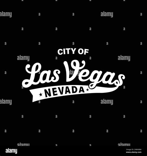 City Of Las Vegas Lettering Design Las Vegas Nevada Typography Design Vector And Illustration