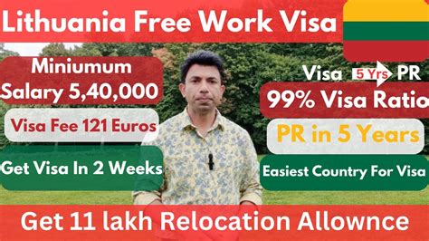 Get Visa In Days Lithuaniafree Work Visa Visa Ratio Get Pr