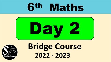 Bridge Course Th Maths Day Day Class Maths Bridge Course Nd