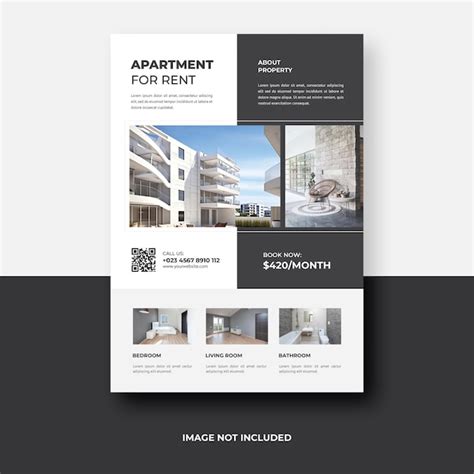 Premium Psd Apartment Flyer Template Design A4