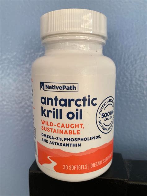 Nativepath Antarctic Krill Oil Mg Softgels Wild Caught Omega