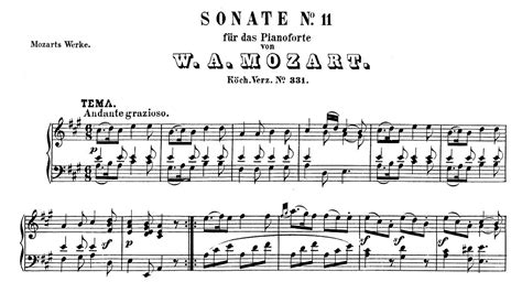 Mozart Piano Sonata No 11 In A Major K 331 Christoph Eschenbach