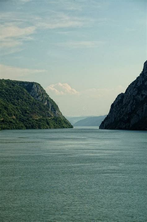 Eastern Serbia The Iron Gates Gorge On Danube River Border With