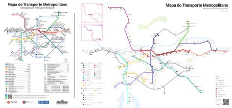 Mapa Do Transporte Metropolitano De São Paulo On Behance