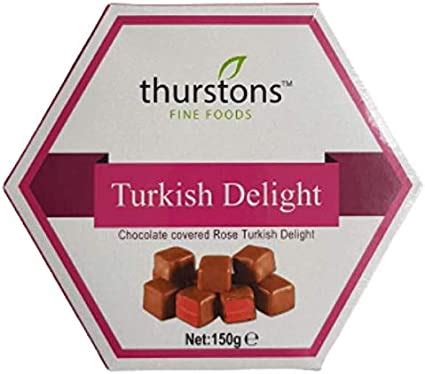 Thurstons Chocolate Covered Rose Turkish Delight G Gift Box