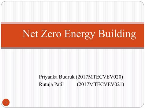 Zero Energy Building Ppt