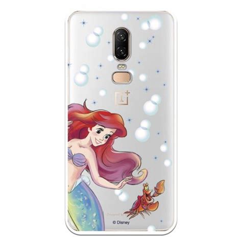 Funda Oficial Disney Sirenita Y Sebasti N Transparente Para Oneplus