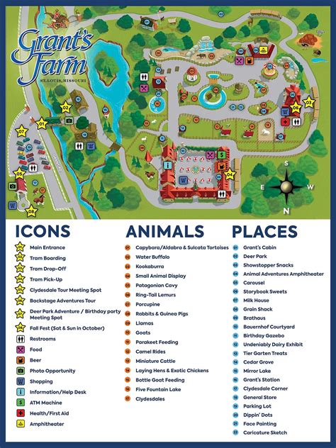 Grants Farm Map The Grants Farm Experience St Louis Mo