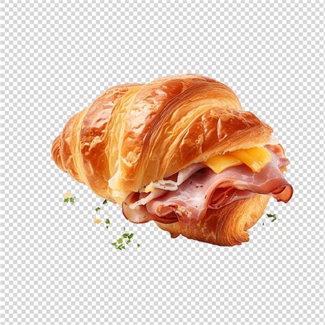 Premium PSD Croissant Isolated On Transparent Background