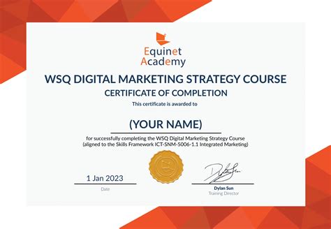 Wsq Digital Marketing Strategy Dms Certification Course Equinet Academy