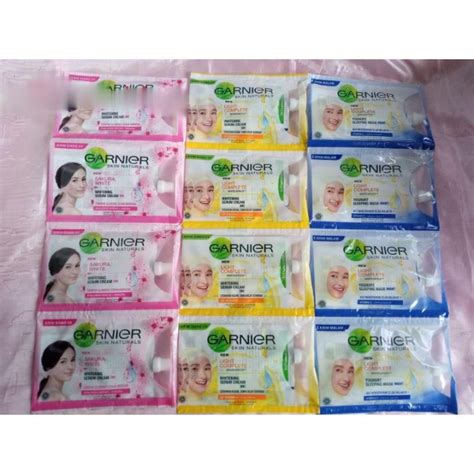 Garnier Light Complete Krim And Sakura Siangmalam Saset 7ml Lazada