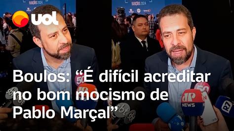 Debate SBT Boulos diz que é difícil acreditar no bom mocismo de