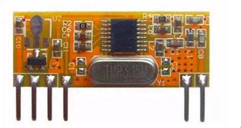 Rxb Mhz Superheterodyne Wireless Receiver Module Orange Board At