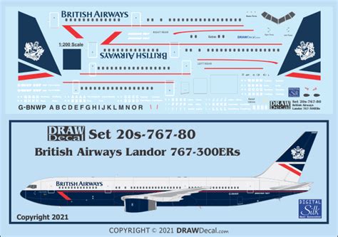 British Airways Landor Ers Draw Decal