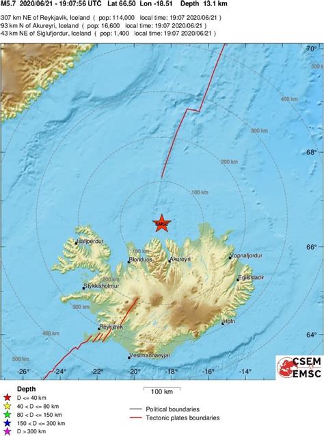 Strong, shallow M6.0 earthquake hits Iceland, ongoing intense ...