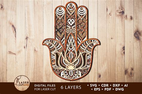 Laser Cut File Hamsa Svg File For Cricut And Hamsa Hand Svg Etsy