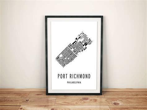 Port Richmond, Philadelphia Neighborhood Map - Etsy