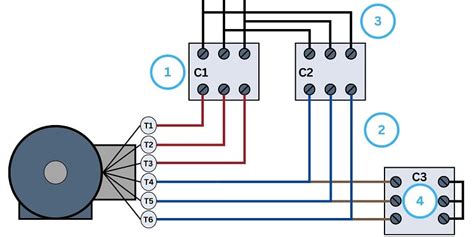 Star Delta Wiring For Reduced Voltage Starting Of 3 Phase Motors