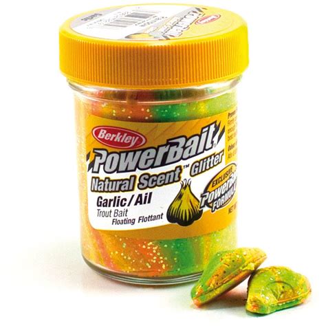 Berkley Powerbait Natural Scent Trout Bait Glitter Garlic Rainbow G