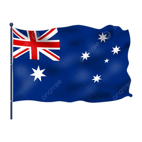 Bendera Australia Berkibar Australia Bendera Berkibar Png Transparan