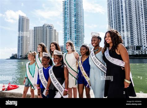 Miami Floridadowntown Miami Riverwalk Festivalbeauty Contest Winners