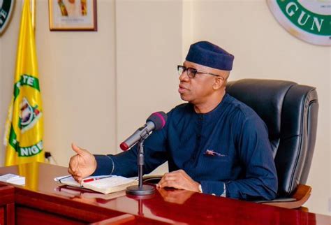 Gov Abiodun To Present Appropriation Bill To Ogun Assembly On