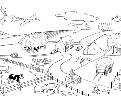 Coloring Book Rural Ranch To Print And Online - Coloring Home