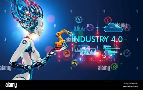 Concept Industry 4 0 Artificial Intelligence Automation Of Product