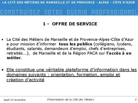 Prsentation Loffre De Service Objectifs Le Poids Dun