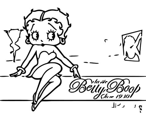 Betty Boop We Coloring Page 138