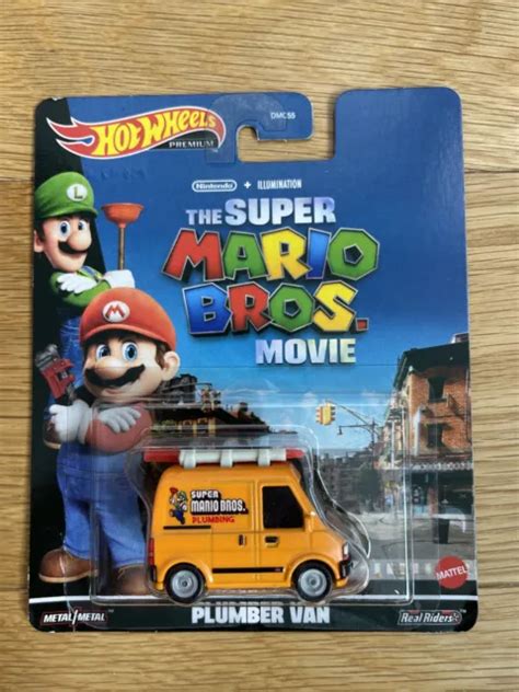 2023 HOT WHEELS Premium The Super Mario Bros Movie Plumber Van EUR 13