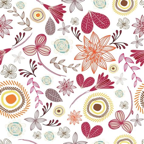 Premium Vector Beautiful Vintage Floral Seamless Pattern