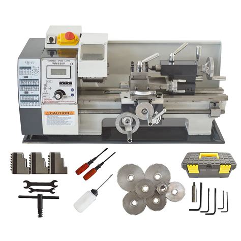 Buy Techtongda Mini Metal Lathe Precision Bench Lathe Brushless Motor