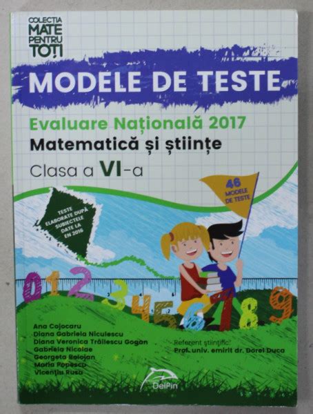 MODELE DE TESTE EVALUARE NATIONALA MATEMATICA SI STIINTE CLASA A