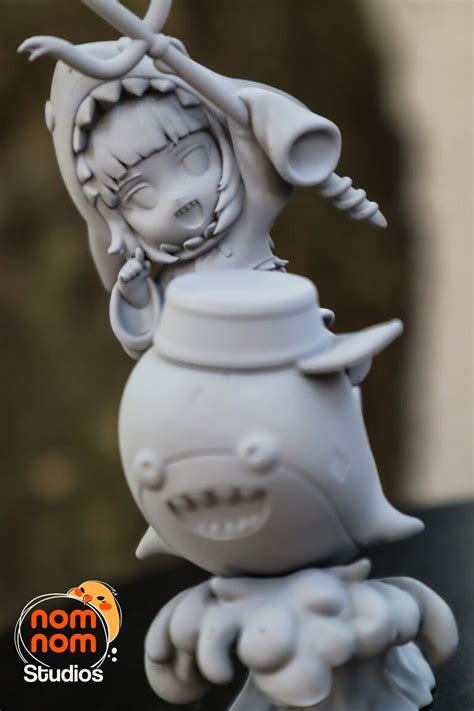 Chibi Shark Girl Vtuber 3d Print Etsy