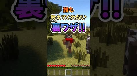 マイクラ初心者は知らない裏技【マイクラ統合版 うら技 小技 】 Shorts マイクラ統合版 マイクラ マインクラフト