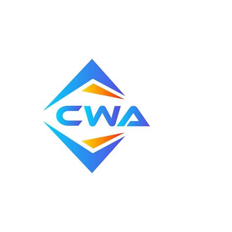 CWA abstract technology logo design on white background. CWA creative ...