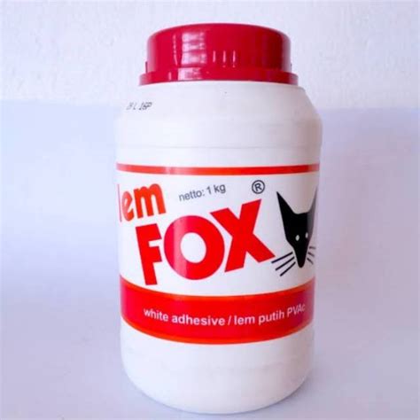 Jual Fox Pvac White Glue 1000 Gram 1 Kg Lem Putih Serbaguna Untuk