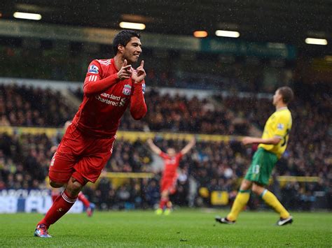 Luis Suarez had a phenomenal goal record for Liverpool vs Norwich and ...