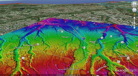 3d Space Navigator And Carolina Bay Lidar Data From Cintos Research A