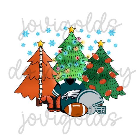 Philadelphia Eagles Christmas Tree PNG - Etsy