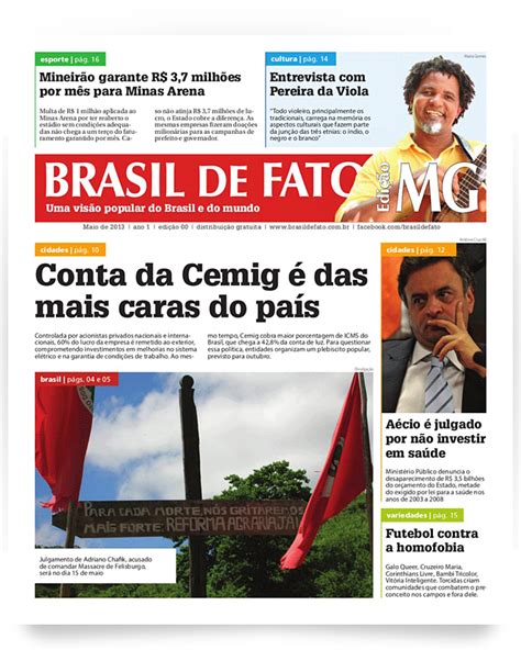 Edição zero do jornal Brasil de Fato MG comemora 10 anos Variedades