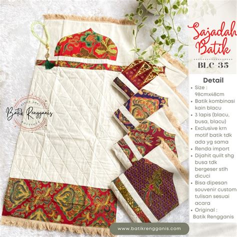 Jual Grosir Sajadah Batik Blacu Quilt Dewasa Sajadah Batik Exclusive