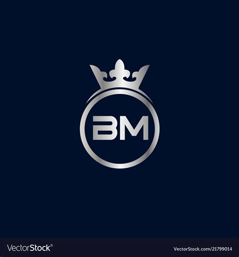 Initial Letter Bm Logo Template Design Royalty Free Vector