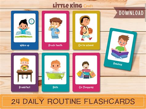 Daily Routines Flashcards And Activities