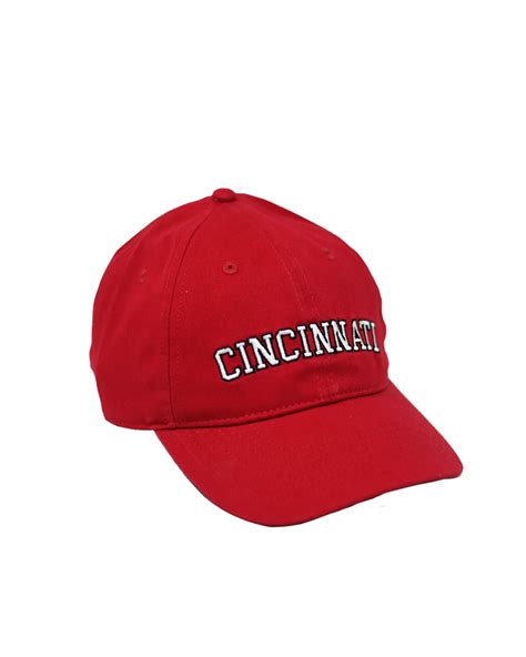 Cincinnati Block Red Dad Hat Where Im From