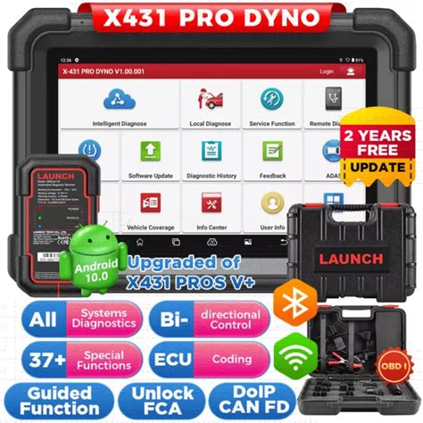 Launch X Pro Elite Dyno Valise Outils Auto Diagnostics Syst Mes