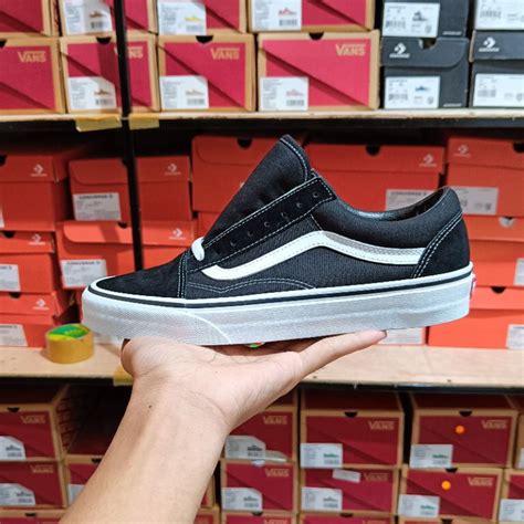 Jual Resmi Navya Vans Os Old Skool Classic Black White Bw Original