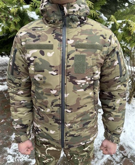 Бушлат Оксфорд на Мембране с Капюшоном Мультикам Бушлат Военный Зимний ...