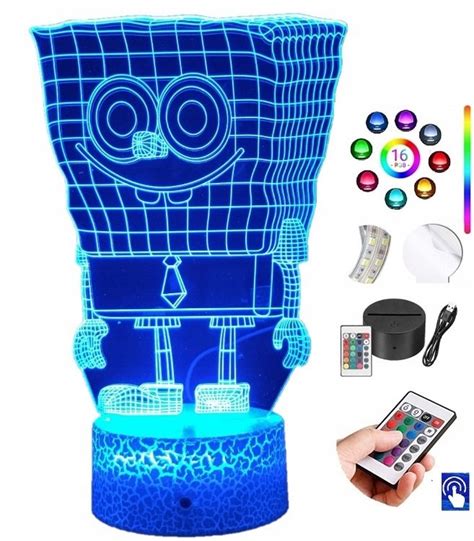 Lampka Na Biurko Spongebob Kolor W Led Plexido Plexido Sklep